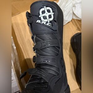 A.R.C. Black Motorcycle Boots